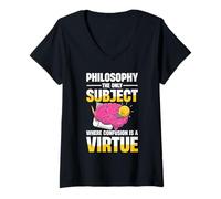 Womens Philosophy The Only Subject Where Confusion is A Virtue V-Neck T-Shirt