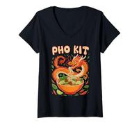 Womens Pho Kit Official Dragon Noodle Vietnamese Soup V-Neck T-Shirt