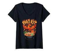Womens Pho Kit Phoenix Rising Funny Vietnamese Noodle Soup V-Neck T-Shirt