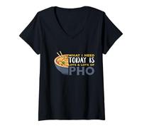 Womens Pho What I Need Pho Bowl Vietnamese Noodle Soup Pho Soup V-Neck T-Shirt