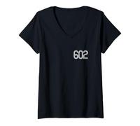 Women's Phoenix Arizona 602 Valley of the Sun American Area Code V-Neck T-Shirt