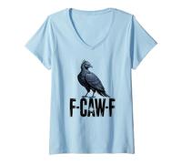 Womens Phoenix F-CAW-F Mystical Bird V-Neck T-Shirt