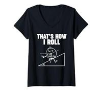 Womens Physics That is How I Roll V-Neck T-Shirt