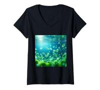 Women's Phytoplankton Zooplankton Bacterioplankton V-Neck T-Shirt