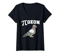 Women's Pi-geon Pigeon Pi V-Neck T-Shirt