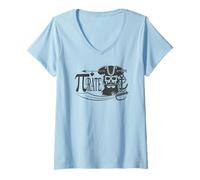 Women's Pi Rate - Funny Math Symbol Pirate V-Neck T-Shirt