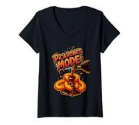 Womens Picarones Mode On - Diseño Divertido de Postre Peruano V-Neck T-Shirt