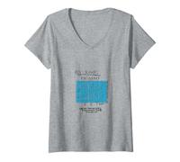 Women's Picasso Classic Artwork 'Three Dancers' PAPL2198 V-Neck T-Shirt