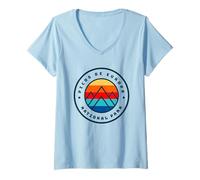 Womens Picos De Europa National Park Spain V-Neck T-Shirt