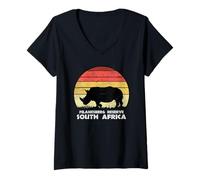 Womens Pilanesberg Reserve, South Africa Safari National Park Game V-Neck T-Shirt