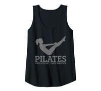 Womens Pilates Like A Sport only Harder Funny Pilates Instructor Tank Top
