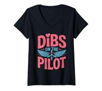 Women's Pilot Wife V-Neck T-Shirt