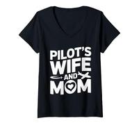 Women's Pilot Wife V-Neck T-Shirt