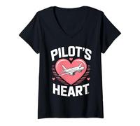 Women's Pilot Wife V-Neck T-Shirt