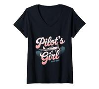 Women's Pilot Wife V-Neck T-Shirt