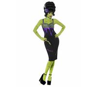 Women's Pin Up Frankie Frankenstein Bride, Halloween Fancy Dress Costume