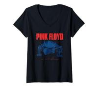Women's Pink Floyd Welcome to the Machine Robotic Insect V-Neck T-Shirt