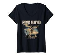 Women's Pink Floyd Wish You were Here Distressed Shine On V-Neck T-Shirt