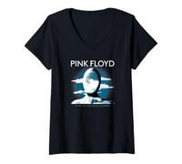 Women's Pink Floyd WYWH50 Shine On You Crazy Diamond Cloud Face V-Neck T-Shirt