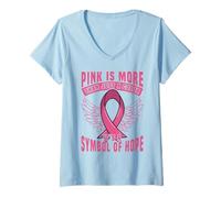 Womens Pink is More Than Just a Color it’s a Symbol of Hope V-Neck T-Shirt