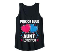 Womens Pink Or Blue Auntie Loves You Tank Top