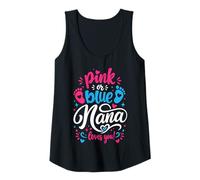 Womens Pink Or Blue Nana Loves You! Tank Top