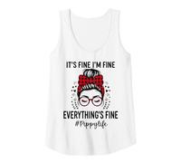 Womens Pippy Its Fine Im Fine Everythings Fine Mothers Day Tank Top
