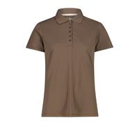 Women's pique polo shirt CMP One colour Marron S