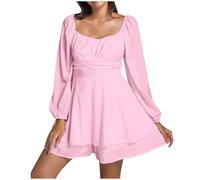 Women's Pirate Costume, 2-in-1 Summer Dress, Women's Swing Dress, Slash Neck Skater Dress, Plain Pirate Dress, Knee-Length Patchwork Tunic Dress, Jumpsuit, Trouser Skirt Set, Pirate Costume, Carnival