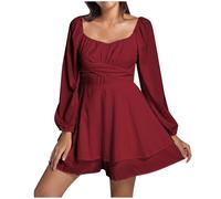 Women's Pirate Costume, 2-in-1 Summer Dress, Women's Swing Dress, Slash Neck Skater Dress, Plain Pirate Dress, Knee-Length Patchwork Tunic Dress, Jumpsuit, Trouser Skirt Set, Pirate Costume, Carnival