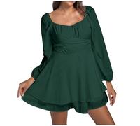 Women's Pirate Costume, 2-in-1 Summer Dress, Women's Swing Dress, Slash Neck Skater Dress, Plain Pirate Dress, Knee-Length Patchwork Tunic Dress, Jumpsuit, Trouser Skirt Set, Pirate Costume, Carnival