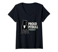 Women's Pitbull Owner Advocate Responsible Breed Defense V-Neck T-Shirt