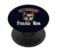Womens Pittsburgh Frenchie Mom French Bulldog PA Dog Lover PopSockets Adhesive PopGrip
