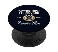 Womens Pittsburgh Frenchie Mom French Bulldog PA Dog Lover PopSockets Adhesive PopGrip