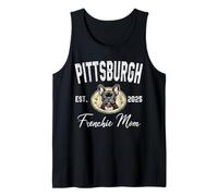 Womens Pittsburgh Frenchie Mom French Bulldog PA Dog Lover Tank Top