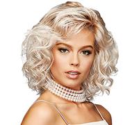 Women's Pixie Cut Short Wave Wigs Heat-Resistant Synthetic Comfortable and Breathable Short Curly Wigs Suitable for Daily Gathering Photo Color,14in (Photo Color 14in)