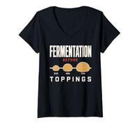 Women's Pizza Dough Nerd Pizza Maker Pizzaiolo Gift V-Neck T-Shirt