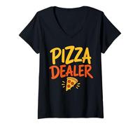 Women's Pizzaiolo Pizza Baker Italian Chef Slice Pizza V-Neck T-Shirt