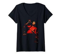 Womens PJ Harvey Singer Live On Stage By Andy Willsher V-Neck T-Shirt