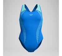 Women's Placement Laneback Swimsuit Blue - 32 Lagoon Blue 32
