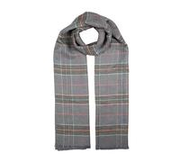 Women's Plaid Check Knitted Scarf - DOVE GREY / ONE