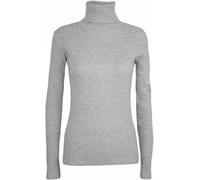 Women's Plain and Animal Leopard Print Turtle Polo High Neck Top Plus Size Jumper Ladies Long Sleeves Printed and Plain Roll Neck Party Wear Jumpers Tops (Light Grey, UK 24-26)