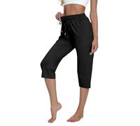 Women's Plain Magic Trousers Clearance Prime - Ladies Italian Yoga Pants Jogger Active Casual Stretchy Joggers Pant Ladies Stretch Magic Trousers Womens Crushed Leggings Look Joggers Pants