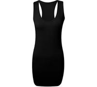 Womens Plain Racer Back Vest Top Ladies Sleeveless Scoop Neck Racer Back Muscle Vest Plain Bodycon Top Casual Wear Christmas Wear Fancy Party Gym Wear Vest Plus Size 8-26 Black