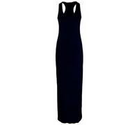 RIDDLED WITH STYLE Womens Sleeveless Scoop Neck Racerback Maxi Dress Ladies Summer Wear Racer Muscle Back Long Dress Black UK 16-18
