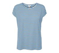 Women's plain striped T-shirt Vero Moda Ava Bleu M