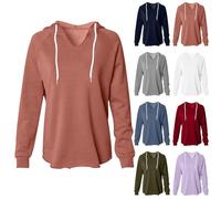 Women's Plain Sweatshirt UK Sale Clearance Ladies Hooded Jumpers Drawstring Pullover Long Sleeve Sweater with Pockets Autumn Casual Shirt Relaxed Fit Blouses Comfy Soft Tshirts Running Sportswear