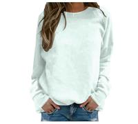 Womens Plain Sweatshirts Long Sleeve Crewneck Jumpers Casual Loose Pullover Tops Ladies Oversized Warm Shirt Lady of the Fit Lightweight Raglan Sweat, Beige, XL