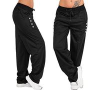 Women's Plain Tracksuit Bottoms UK Sport Pants Running Joggers with Pockets Solid Sweatpants Tapered Leg Boyfriend Drawstring Trousers Workout Casual Lounge Wear Sweat Pants Ladies Plus Size Black