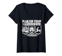 Women's Plan for Today UTV Off-Road Beer and Sex Distressed V-Neck T-Shirt